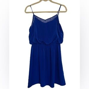 Express Mesh Insert Fit and Flare Blouson Summer Dress. Size S